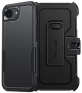 FNTCASE für iPhone SE 4/SE 2025/16E Handyhülle: Zweilagige Handyhülle mit Fallschutz in Militärqualität und Gürtelclip-Holster | Robuster, langlebiger, stoßfester Schutz